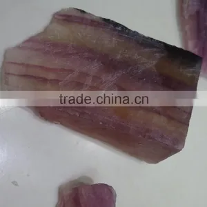 Natural Flourite Gemstone Rough Non-treated Purple Color Shaded thumbnail-2