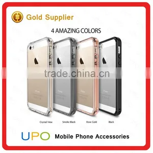 [UPO] High Quality Ultra Thin Slim Clear Anti-scratch Acrylic PC+ TPU Mobile Back Cover Case for IPhone se thumbnail-4