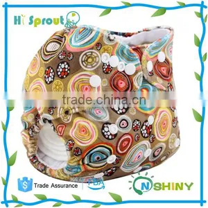 Digital Printed Hot Sale Reusable Baby Printed Sleep Cloth Diaper thumbnail-1