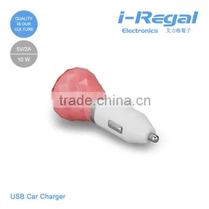 Hotly Selling 5V 2A Portable Dual Usb Car Charger for Mobile Phone thumbnail-1