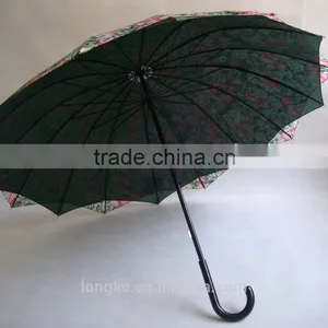 Flower Design Double Canopy Umbrella Inside Design Umbrella thumbnail-2
