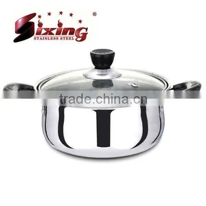 16cm-26cm Double Handle Stainless Steel Cookware thumbnail-1
