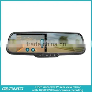 5 Inch Android Gps Navigation Rearview Mirror Gps Wireless Camera thumbnail-4