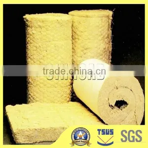 Construction Material Heat Insulated Rockwool Blanket/ Roll / Felt / Tape Lowes With Wire Mesh thumbnail-4