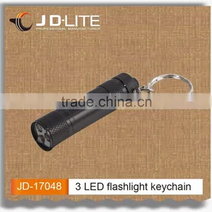 Mini Aluminum Flashlight Keychain With 3 LED Ligth Great Idea for Gift, Promotion thumbnail-1