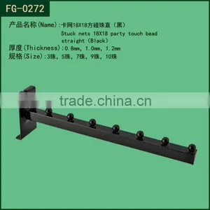 Black Gridwall Waterfall Bracket / Slatwall Hangrail Rectangular Bracket thumbnail-1