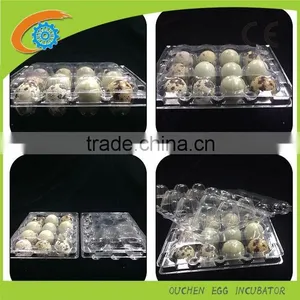 OUCHEN Wholesale PVC Clear Plastic Deviled Egg Carrier Quail Egg Cartons 12 18 20 24 30 Holes for Sale thumbnail-3