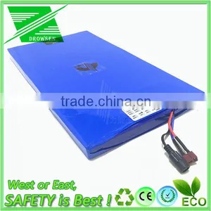 100% Real Factory CE ROHS Lithium Battery for Bike 48v 10ah Flat Lithium Battery Pack With Charger thumbnail-5