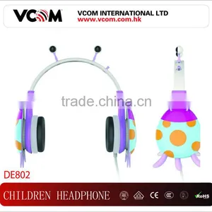 VCOM 6 to 12 Years Old Colorful Children Headphones thumbnail-1
