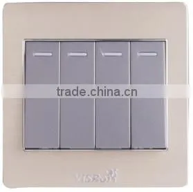High Quality 10A 250V DC Isolator Switch 4 Gang 1 Way Switch thumbnail-1
