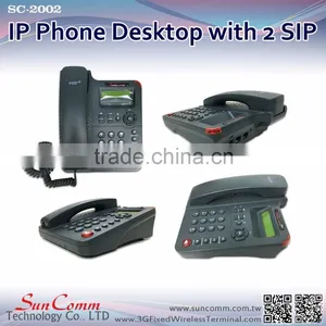 SunComm SC-2002 VoIP Phone Desktop With 2 SIP Accounts thumbnail-6