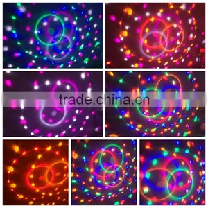 Latest Style 360 Degrees Rotating LED Crystal Magic Ball Light Mini RGB Mini Disco DJ Ball Stage Lighting Wholesale thumbnail-4