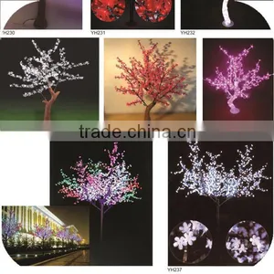 Nwe 2014 Artificial Cherry Blossom Artificial Tree Led Tree for Garden Christmas Lights Tree Light thumbnail-1