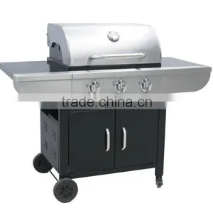 3 BURNERS STAINLESS GAS GRILL BBQ thumbnail-1