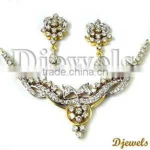 Diamond Necklace Sets, Gold Necklace Sets, Diamond Jewelry thumbnail-1