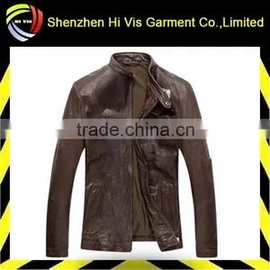 High Quality New Fashion Leather Pilot Jacket thumbnail-1