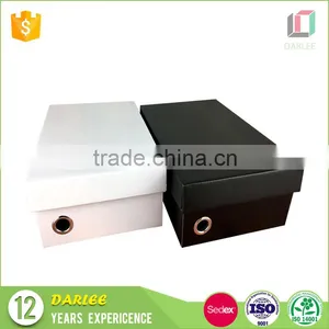 China Supplier Corrugate Paper White Luxury Folding Custom Shoe Box thumbnail-1