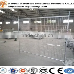 Hot Dipped Galvanized Welded Wire Mesh Australia Temporary Fence Panel Construction Site Fence School Fence With Pipe Frame thumbnail-2