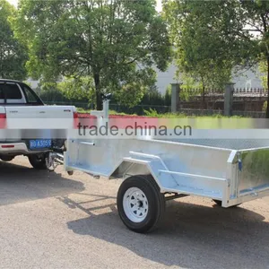 Top 1 Quality 8x5ft Hot Dipped Galvanized Heavy Duty Single Axle With Disc Brake Box Trailers thumbnail-4