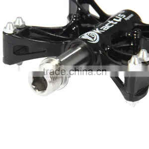 Mountain Road Pedal Bike Bicycle Pedal 3 Bearings CNC Titanium Ti Axle Magnesium Antiskid Ultralight Pedal thumbnail-4
