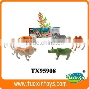 Zoo Animals Plastic Toy, Natural World Toy Animals, Flocked Animals Toy thumbnail-4