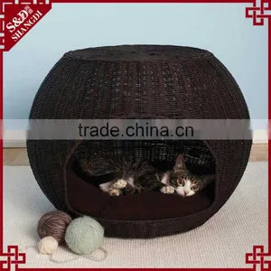 Indoor Rattan Pet Bed Cheap Dog Houses thumbnail-2