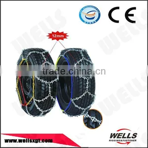 Wells Factory Galvanized Tyre Protection 12mm KNS Snow Chain for Car thumbnail-1