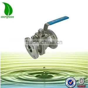 New Product Long Handle Stainless Steel Flanged Mini Ball Valve thumbnail-3