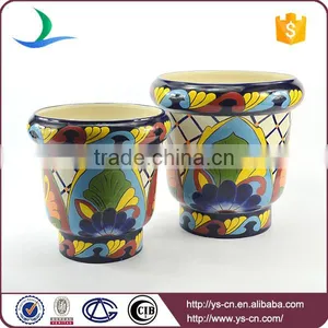 YSfp0001 Unique Flower Pot Hand Print Designs for Europe Market thumbnail-1