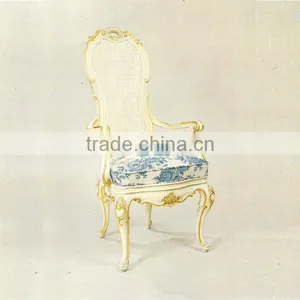 Spanish Style Vintage Chair Solid Wood Hand Carved thumbnail-1