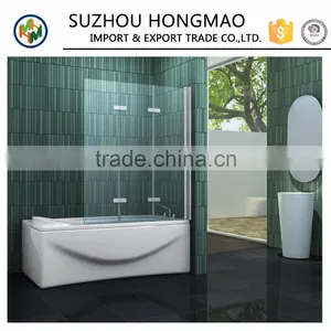 Simple Bathroom Glass Bath Screen thumbnail-1