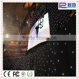 Soft White Black Curtain Stage Decoration Wedding Rgb Led Star Cloth for Party thumbnail-4