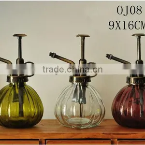 Pumpkin Shape Glass Spray Bottle With Plastic Tap/watering Can thumbnail-1