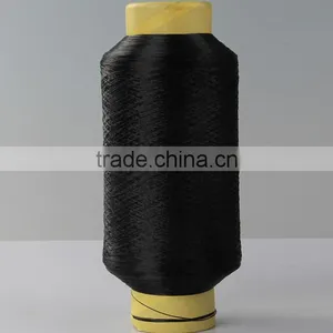 High Tenacity 100% Black Color Nylon Twisted Yarn 150D-2500D for Knitting Webbing thumbnail-1