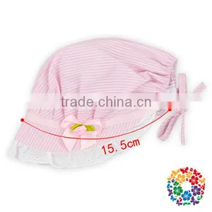Pink Flower Lace Baby Hat Buckets Soft Cap Baseball Sports Cap Sun Visor Baby Cap Sun thumbnail-6