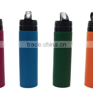 100% Food Grade Silicone Sport Bottle thumbnail-3