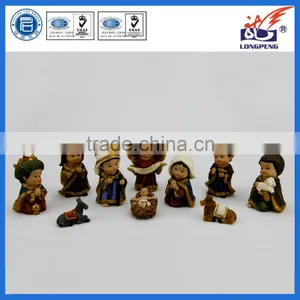 Holiday Decoration Custom Design Polyresin Cartoon Catholic Religious Nativity Set thumbnail-1