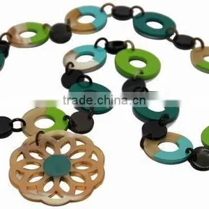 Women Necklace, Horn Jewelry 100% Natural Material From Vietnam thumbnail-1