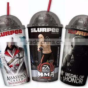BPA Free Good Grade Acrylic Tumbler With Dome Lid and Straw With Design thumbnail-3