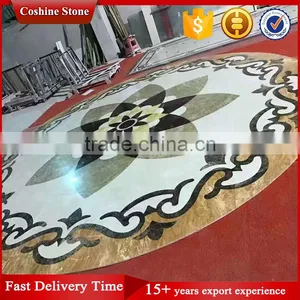 Custom Modern Italian Inlay Marble Lobby Flooring Design thumbnail-3