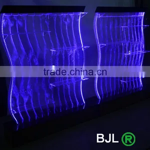 S Shape Lighting Decorative Acrylic Led Water Bubble Showroom Display Shelf thumbnail-5