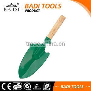 BADI Hot Sale Green Wood Handle Mini Garden Kids Shovel thumbnail-1