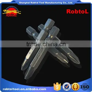6.5*50mm S2 Steel Magnetic Head Screwdriver Bits Hex Shank PH1 PH2 Electric Air Pneumatic thumbnail-1