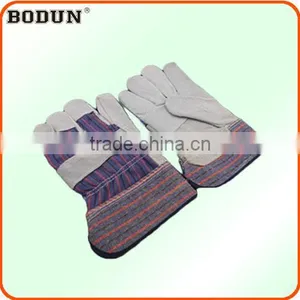 A2012 Colourful Faric Split Leather Patch Palm Glove thumbnail-1