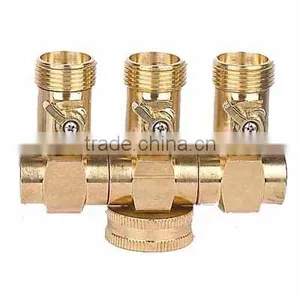 Brass Hose Connector With Valve Gardening Watering High Quality OEM Custom-made. EU thumbnail-1