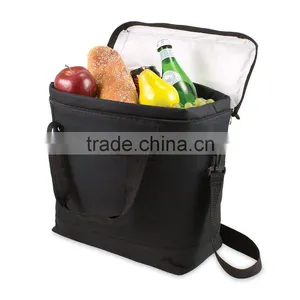 Custom Polyester Cooler Tote in No-Leak Insulated Tote and Shoulder Cooler Bag for Vegetable and Fruit thumbnail-1