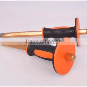 Hex Pointed CRV Chisel With Rubber Handle thumbnail-3
