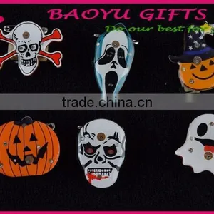 Halloween Badge LED Flicker Badge Pumpkin Ghost Badge thumbnail-2