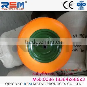 16" no Flat PU Wheel for Wheel Barrow thumbnail-2