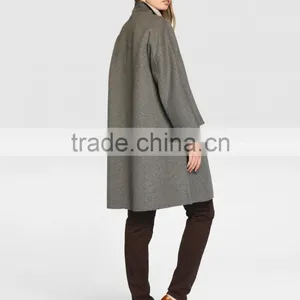 Latest Designs Gray Fur Coat Women Long Loose Winter Keep Warm Coat Without Hooded Wholesale thumbnail-3